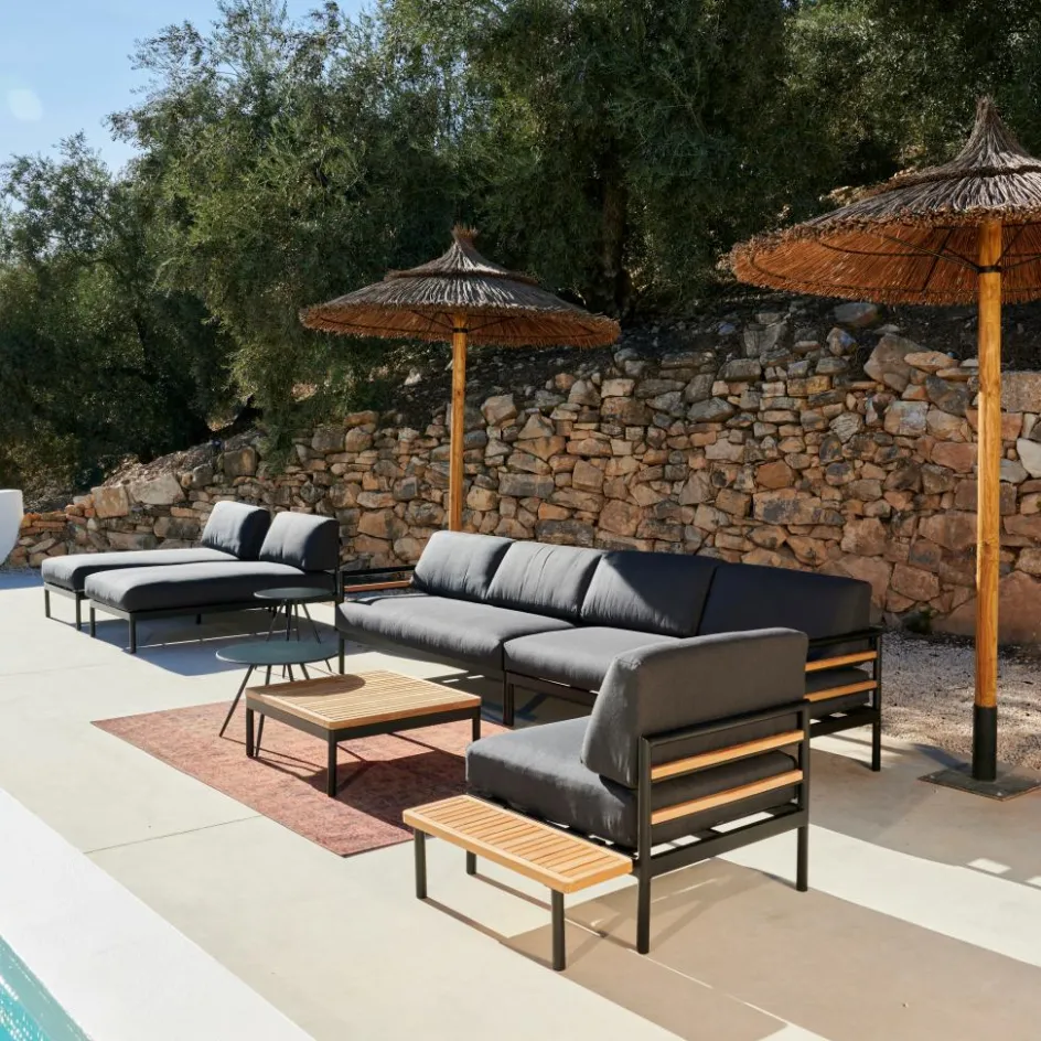 CASA TEAK LUXE Chaise Longue Naturel