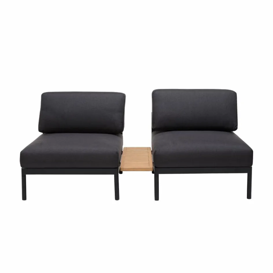 CASA TEAK LUXE Chaise Longue Naturel
