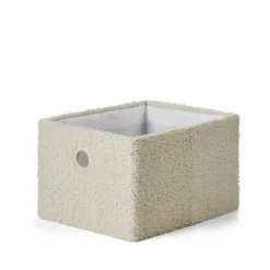 CASA TEDDY Panier Pliable Blanc Cassé