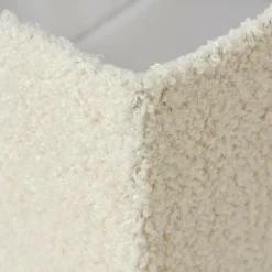 CASA TEDDY Panier Pliable Blanc Cassé