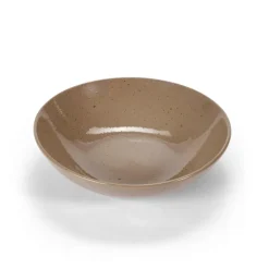 CASA TERRA Assiette Creuse Taupe
