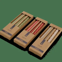 CASA TRIO Set De 3 Bougies Gris