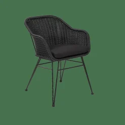 CASA VIENNA Chaise Coque Salle à Manger Noir