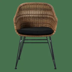 CASA VIENNA Chaise De Salle à Manger Noir, Naturel