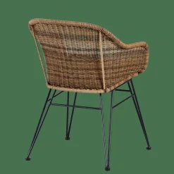 CASA VIENNA Chaise De Salle à Manger Noir, Naturel