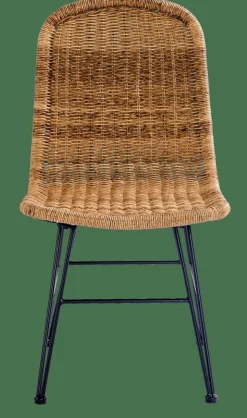 CASA VIENNA Chaise Noir, Naturel