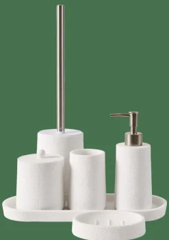 CASA WHITE ELEGANCE Boîte à Coton Avec Couvercle Blanc
