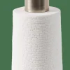 CASA WHITE ELEGANCE Distributeur De Savon Blanc, Argent