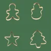 CASA X-MAS GOLD Emporte-pièces Set De 4 Doré